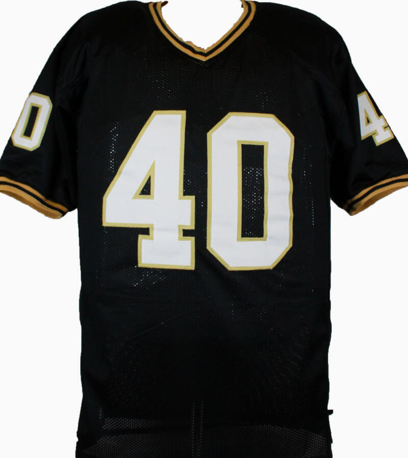 Mike Alstott Autographed Black College Style Jersey-Beckett W Hologram *Black