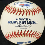 Grady Hatton Autographed Official MLB Baseball Boston Red Sox, Cincinnati Reds PSA/DNA #F61414
