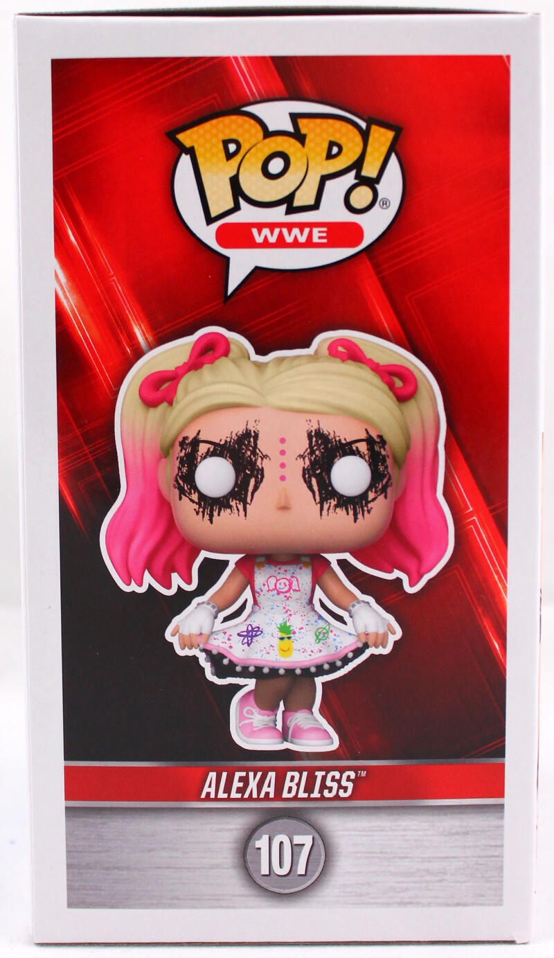 Alexa Bliss Autographed Funko Pop Figurine #107- Beckett Hologram *Pink