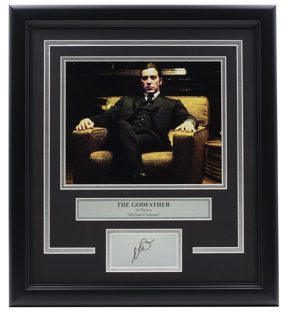 Al Pacino Framed 8x10 The Godfather Chair Photo w/ Laser Engraved Signature