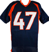 John Lynch Autographed Blue Pro Style Jersey- Beckett W Hologram *Black