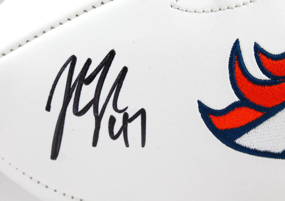 John Lynch Autographed Denver Broncos Logo Football w/HOF-Beckett W Hologram