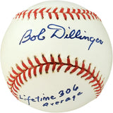 Bob Dillinger Autographed Official AL Baseball St. Louis Browns, Pittsburgh Pirates "Lifetime .306 Average" PSA/DNA #F61480