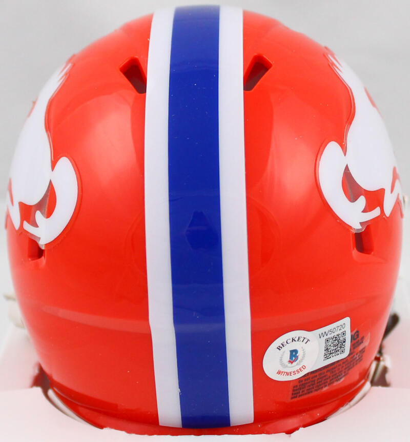 John Lynch Signed Denver Broncos 1966 Speed Mini Helmet *Front-Beckett W Holo