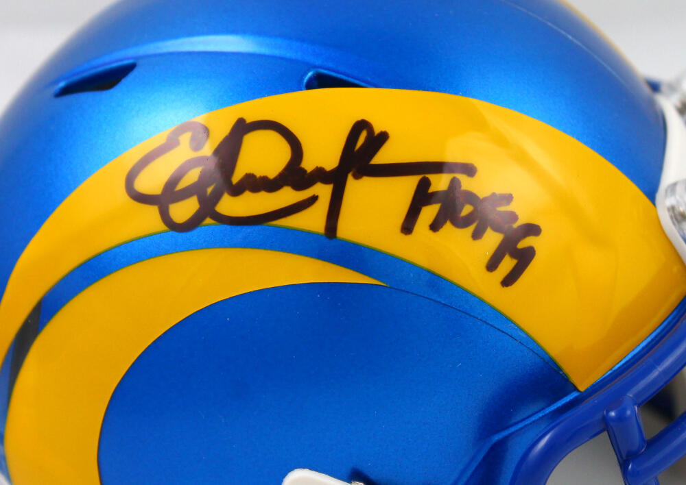 Eric Dickerson Signed Los Angeles Rams Speed Mini Helmet w/HOF-Beckett W Holo