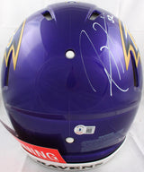 Ray Lewis Ed Reed Signed Ravens F/S Flash Speed Authentic Helmet-Beckett W Holo