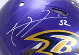 Ray Lewis Ed Reed Signed Ravens F/S Flash Speed Authentic Helmet-Beckett W Holo