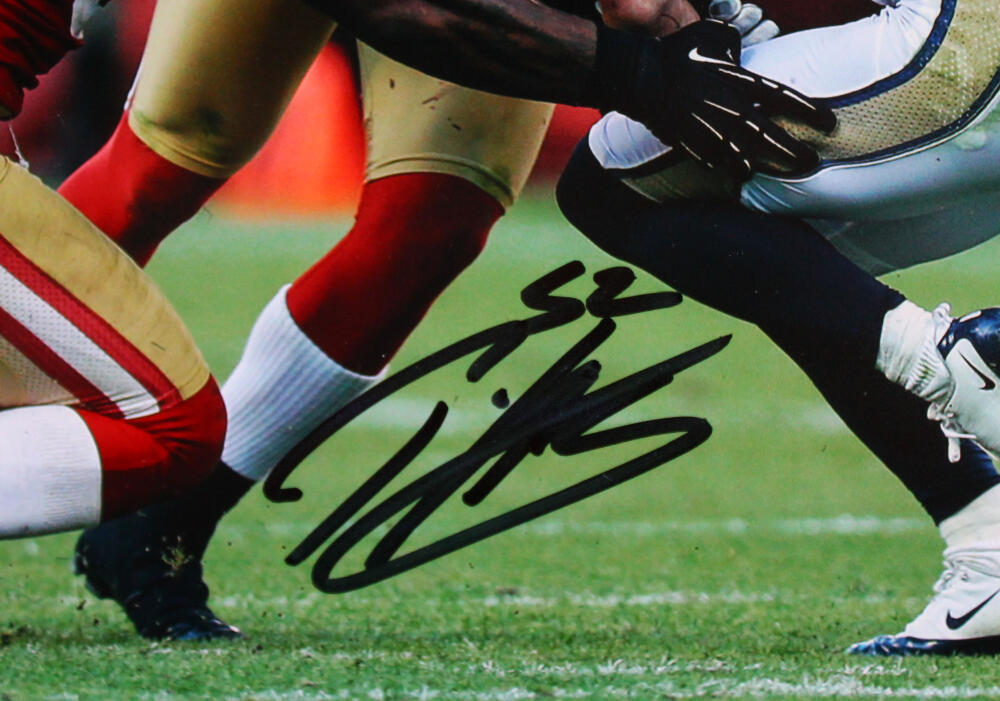 Patrick Willis NaVorro Bowman Signed 49ers 8x10 Photo-Beckett W Hologram *Black