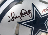 Tony Dorsett Signed Dallas Cowboys Speed Mini Helmet w/ROY HOF-Beckett W Holo