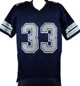 Tony Dorsett Autographed Blue/Grey Pro Style Jersey- Beckett W Hologram *Black