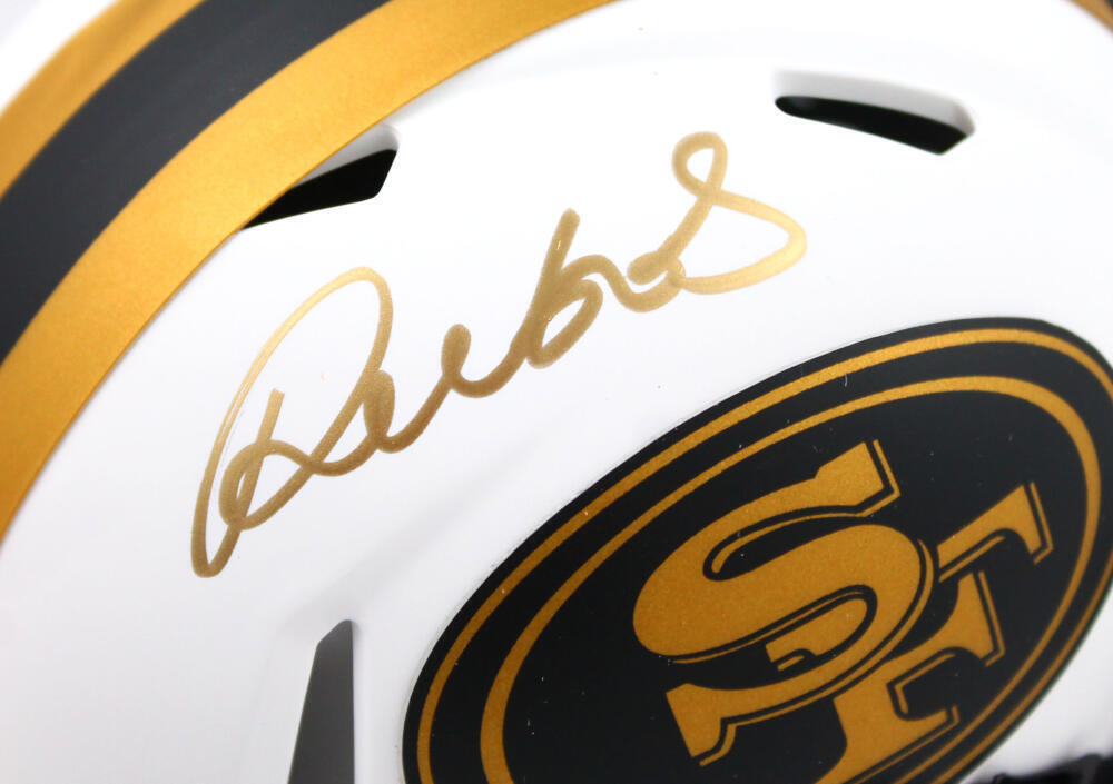 Deebo Samuel Autographed San Francisco 49ers Lunar Speed Mini Helmet - JSA *Gold