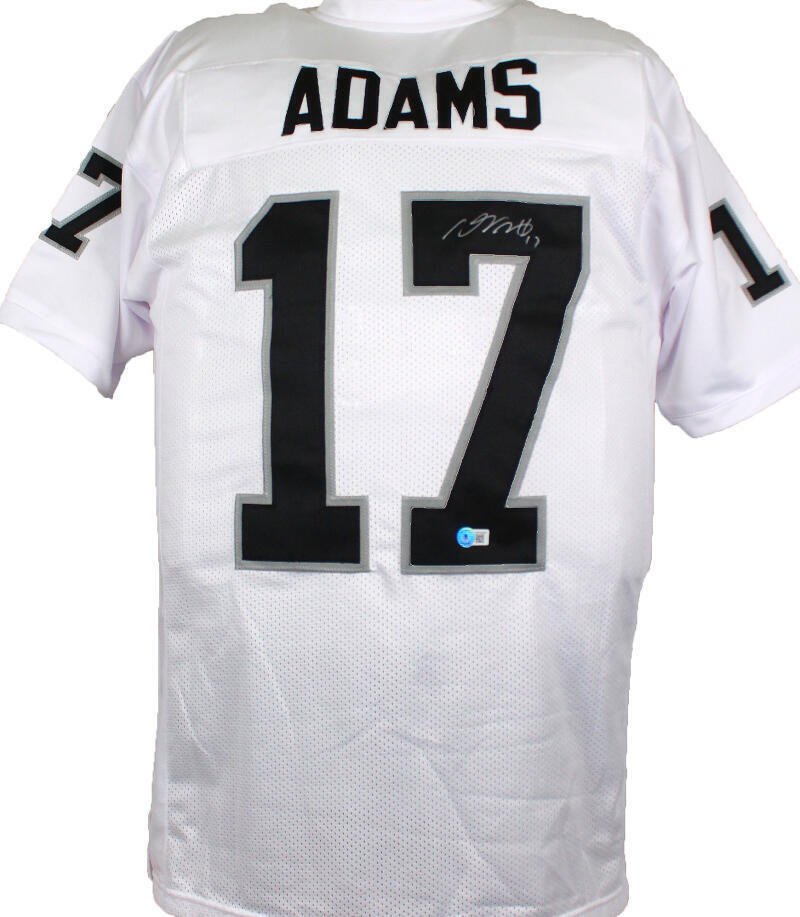 Davante Adams Autographed White Pro Style Jersey-Beckett W Hologram *Silver