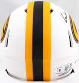 Christian Watson Signed Green Bay Packers Lunar Speed Mini Helmet-Beckett W Holo