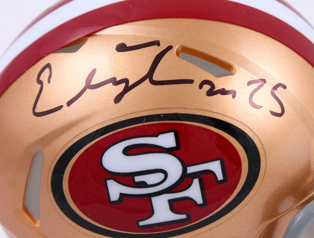 Elijah Mitchell Autographed San Francisco 49ers Speed Mini Helmet-Beckett W Holo
