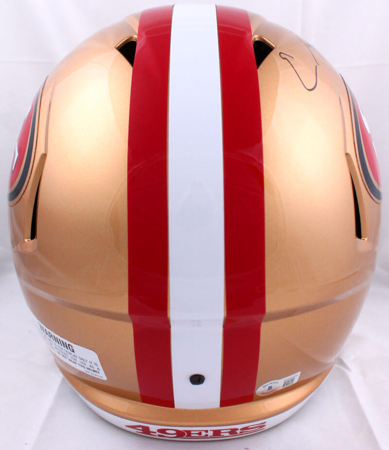Elijah Mitchell Autographed San Francisco 49ers F/S Speed Helmet-Beckett W Holo