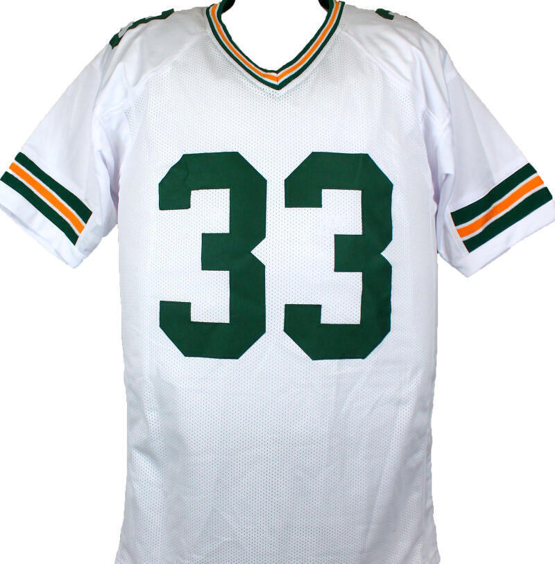 Aaron Jones Autographed White Pro Style Jersey-Beckett W Hologram *Silver