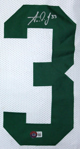 Aaron Jones Autographed White Pro Style Jersey-Beckett W Hologram *Silver