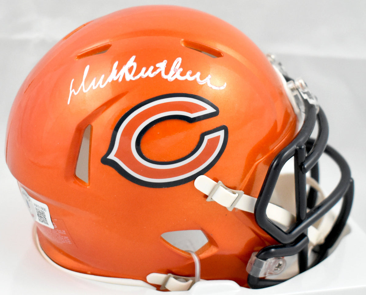 Dick Butkus Autographed Chicago Bears Flash Speed Mini Helmet - Beckett W Holo