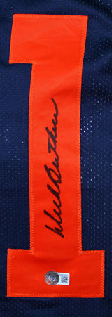 Dick Butkus Autographed Blue Pro Style Jersey w/Orange #- Beckett W Hologram