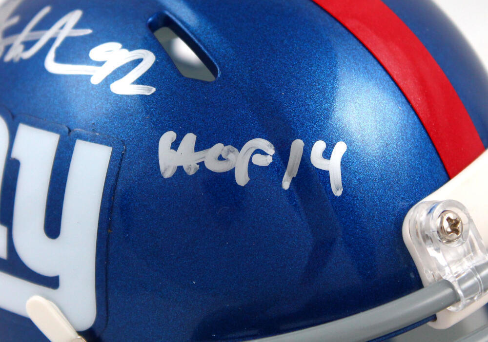 Michael Strahan Signed New York Giants Speed Mini Helmet W/HOF-Beckett W Holo