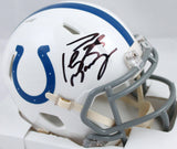 Peyton Manning Autographed Indianapolis Colts Speed Mini Helmet-Fanatics *Black