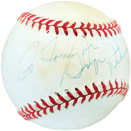 George Steinbrenner Autographed Official AL Baseball New York Yankees "To Tony" Beckett BAS #A34737