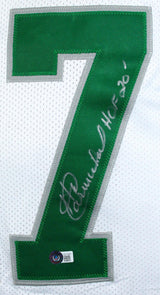 Harold Carmichael Autographed White Pro Style Jersey w/HOF- Beckett W Hologram