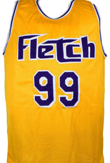 Chevy Chase Autographed Gold Fletch Pro Style Jersey - Beckett W Hologram