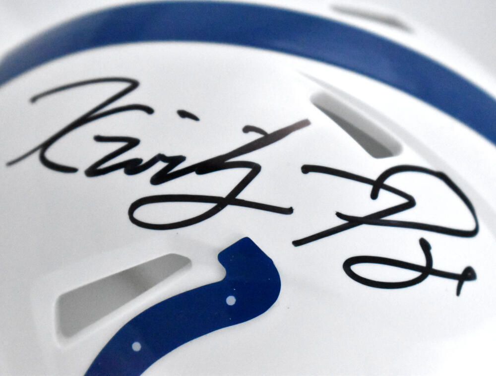 Kwity Paye Autographed Colts Speed Mini Helmet -Beckett W Hologram *Black