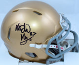 Michael Mayer Autographed Notre Dame Speed Mini Helmet *-Beckett W Hologram