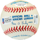 George Steinbrenner Autographed Official AL Baseball New York Yankees "To Tony" Beckett BAS #A34737