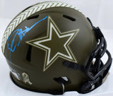 Deion Sanders Signed Cowboys Salute to Service Speed Mini Helmet-Beckett W Holo