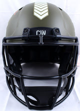 Ja'Marr Chase Signed Bengals Salute to Service F/S Speed Authentic Helmet - PSA