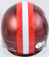Ozzie Newsome Signed Browns Flash Speed Mini Helmet w/HOF- Beckett W Hologram