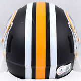 John Riggins Signed Washington Flat Black Speed Mini Helmet- Beckett W Hologram
