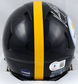Kordell Stewart Signed Pittsburgh Steelers Speed Mini Helmet- Beckett W Hologram