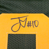 Green Bay Packers Jordan Love Autographed Framed Green Jersey Beckett BAS Witness Stock #236450