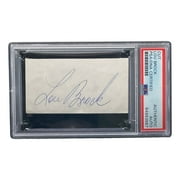 Lou Brock St. Louis Cardinals Signed Slabbed Cut Signature PSA/DNA - Sports Integrity