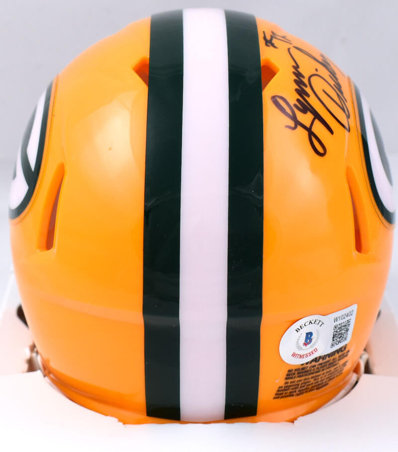 Lynn Dickey Signed Packers Speed Mini Helmet w/83 NFL TD Leader-Beckett W Holo