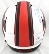 Josh Allen Autographed Bills F/S Eclipse Speed Authentic Helmet- Beckett W