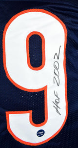 Dan Hampton Autographed Blue Pro Style Jersey w/HOF- Prova *Black