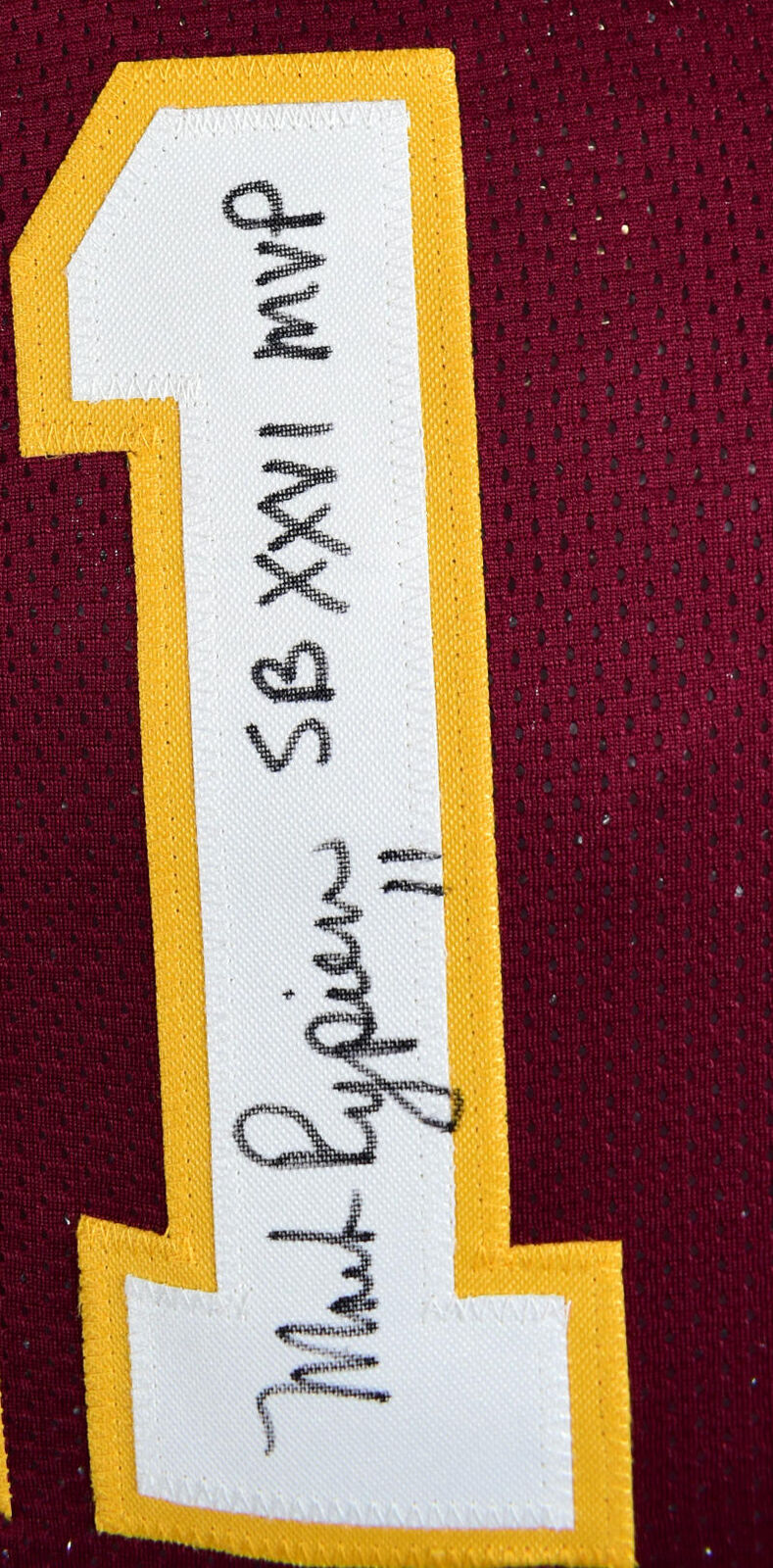 Rypien Riggins Williams Signed Maroon Pro Style Jersey w/SB MVP- Beckett W Holo