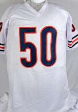 Mike Singletary Autographed White Pro Style Jersey w/ SB Champs - Beckett W Holo