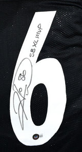 Hines Ward Autographed Black Pro Style Jersey w/SB MVP- Beckett W Hologram