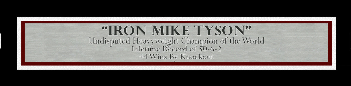 Mike Tyson Autographed Framed 11x14 Photo Beckett BAS QR Stock #233864