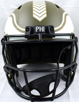 AJ Brown Signed Eagles F/S Salute to Service Speed Helmet-Beckett W Hologram