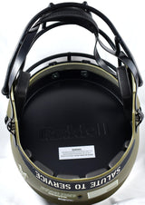 A.J. Brown Signed Eagles F/S Salute to Service Speed Helmet-Beckett W Hologram