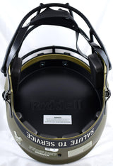 AJ Green Signed Bengals F/S Salute to Service Speed Helmet-Beckett W Hologram