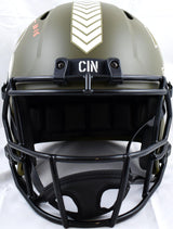 AJ Green Signed Bengals F/S Salute to Service Speed Helmet-Beckett W Hologram