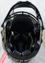 Randy Moss Signed Vikings F/S Salute to Service Speed Authentic Helmet- BAW Holo